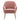 Metal Feet Single Sofa Pink Minimalist Style Armchair with Footstool