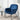 Velvet/PU Leather Armchair Metal Legs Relax Lounge Chair