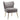 Velvet Upholstered Armless Wingback Accent Chair with Golden Legs