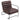 PU Leather Upholstered Armchair with Metal Base