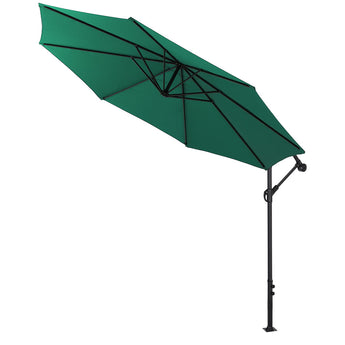 Green Outdoor Cantilever Parasol Umbrella