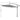 Light grey 3m cantilever parasol umbrella side view with pole and ribs