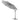 Light grey cantilever parasol umbrella in angled open position