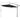 Black 3m cantilever parasol canopy with height and width measurement arrows