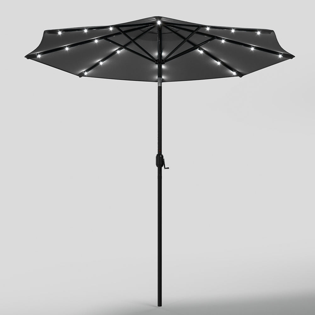 Crank Lift Parasol Umbrella LED Lights