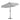 Light Grey 3M Lighted Market Sunbrella Umbrella with Solar Strip LED Lights Parasols & Rain Umbrellas   