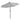 Light Grey 3M Lighted Market Sunbrella Umbrella with Solar Strip LED Lights Parasols & Rain Umbrellas   