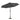 Black 3M Lighted Market Sunbrella Umbrella with Solar Strip LED Lights Parasols & Rain Umbrellas   