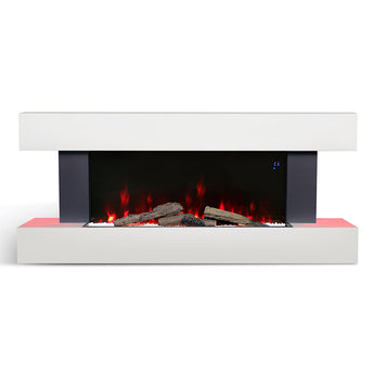 1000W/2000W Contemporary Wall Mounted/Freestanding Fireplace Mantel