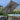 Dark grey cantilever parasol, square canopy ribs and tilt frame