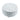 Linen Upholstered Ottoman Footrest Round Footstool with Studed Edge