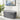 Modern Grey Storage Bench Oval Pleated Storage Ottoman