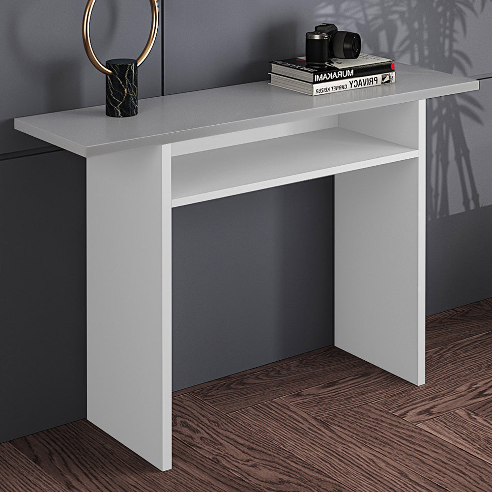 Living Room Bedroom Makeup Table Solid Wood Entryway Table Storage Shelf